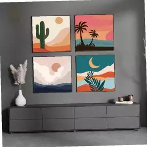 캔버스 페인팅 DIY 유화 색칠 취미 미술 인테리어 액자 풍경 식물 추상 패턴