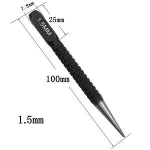 스틸 강철 센터 펀치 플라스틱 목재 메탈 마킹용 드릴링 도구 1.5mm 2mm 1 개