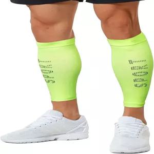루윈트 남녀용 종아리 압박 슬리브 러닝 사이클링 정강이 부목용 발 없는 양말