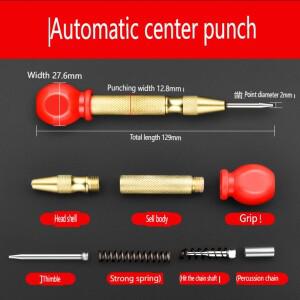 자동 센터 펀치 도구 드릴링 및 마킹 고경도 스프링 장착 홀 로케이터