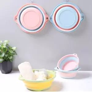 세숫대야 접이식 폴딩 빨래 세수 대형블루