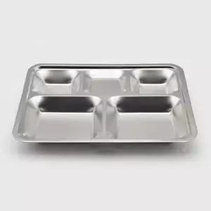 [하프클럽/브이와이]요양원식판 단체 급식 배식판 급식판 3찬 38cm