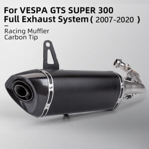 베스파 GTS300 GTS 300 2007-2023 바이크 오토바이 배기 풀 시스템 튜닝 호환 DB 킬러 카본 머플러 매니폴