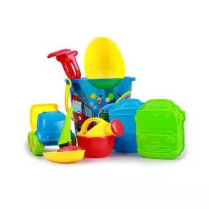 남자 돌아기 자동차 모래놀이 도구 세트 27개월 모양틀 교구 장난감삽 유아