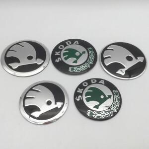 4pcs 56mm 블랙/그린 자동차 차량용 호환 엠블럼 휠 허브 센터 캡 배지 커버 카바 스티커 데칼  호환 액세