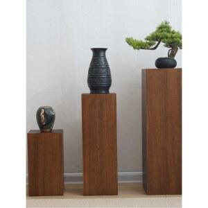 원목 상품 디스플레이 매장 디피용 엔틱 코트랙 틈새 옷가게 나무 디스플레이캐비닛 슬림