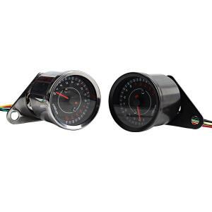 DC 12V 범용 호환 바이크 오토바이 타코미터 전자 타코 미터 속도계 게이지 LED 백라이트 13000 RPM
