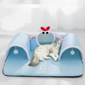 고양이 쿨링 터널 침대 캣터널 매트 동물 애완 숨숨집