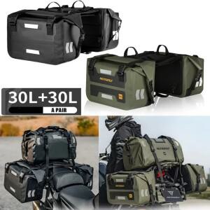 60L 바이크 오토바이 테일 시트 백 안장 가방 측면 보관 수하물 범용