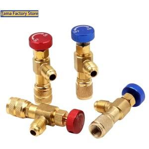 액체 안전 밸브 R410A R22 에어컨 냉매 1/4 어댑터 수리 및 불화물