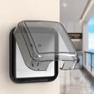 자체 접착 스위치 커버 라이트 소켓 초인종 용 방수 벽 상자 욕실 가드