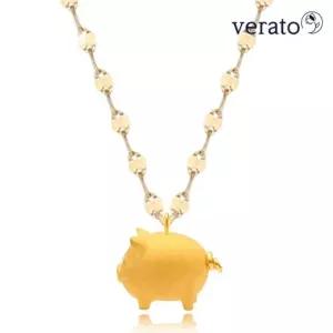 베라토 24K 순금 돼지 세미 목걸이 1.875g S