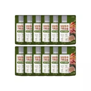 이즈칸 강아지 영양듬뿍 기력보충 닭고기 황태죽 100g x12개