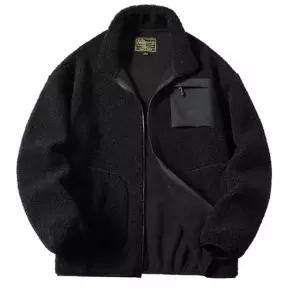 여자양털후리스자켓 뽀글이집업(블랙)