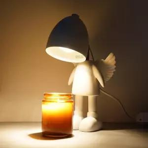 천사 캔들워머 향초 멜팅 램프 단스탠드 조명 헤드조절