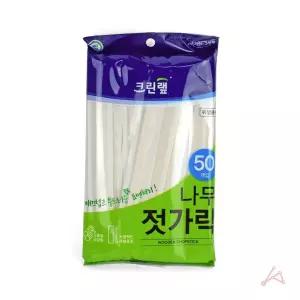 캠핑 레져 등산 낚시 일회용 나무 젓가락 50EA 일회용수저 일회용컵