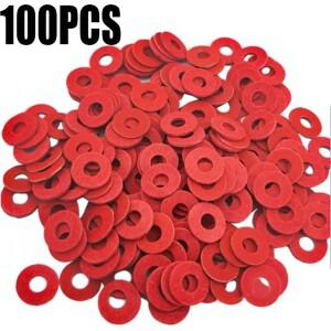 와셔 레드 스틸 페이퍼 섬유 절연 플랫 플레인 개스킷 패드 링 스페이서 링 M2.5 3 5 6 8 10/16 20 100 개