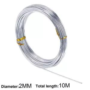 DIY 보석 제작 꽃 인형 제작을 위한 65.6피트 전기자 구부릴 수 있는 공예 와이어 조각용 TecUnite 12