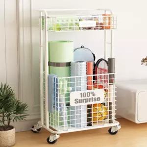 운동기구 정리함 요가매트 보관함 이동식 폼롤러 정리대