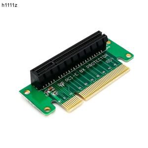 H1111Z PCI-E Express 8X 90 도 어댑터 라이저 카드 1U 컴퓨터 케이스 섀시 컨버터 확장 구성 요소