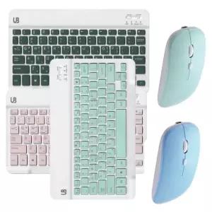 13인치 저소음 블루투스 무선 키보드 충전식 듀얼 마우스 세트 BK1 BM3