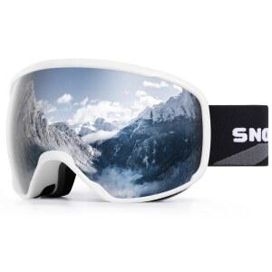 SNOWER 스키 고글 구형 OTG 김 기능이 서림 UV400 남성 보호 스노보드 방지 있는 스노우 HD