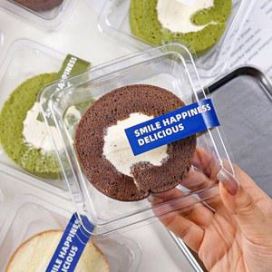 롤케이크 투명 박스 포장 미니 케이스 50개 Type 파운드케이크 답례품 A세트 디저트