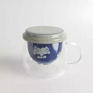 필터 내열강화 티포트 400ml 카페컵 내열유리 선물용컵