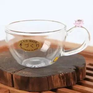 보이차 음료잔 튼튼한 유리컵세트 투명유리컵 강화유리