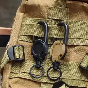 [콩심팥심]와이어 릴홀더 키링 카라비너 등산 열쇠고리 집게