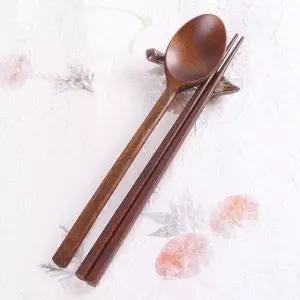[콩심팥심]숟가락젓가락세트 1개씩 나무 원목수저 수저저분세트 세트