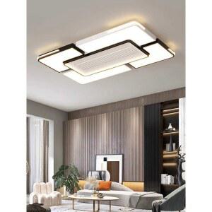 조명 사각 날개없는 램프 전구 천장 60x60CM 흰색 냉풍 실링팬 LED AI 거실