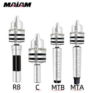 1세트 R8 M12 7/16 MT1 MT2 MT3 MT4 C6 C8 C10 C12 C20 B10 B12 B16 B18 드릴 척 태퍼 생크 아버 선반 머신