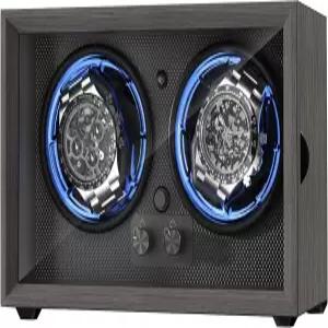 자동 시계용 ALTIUS 시계 와인더 액티브 콰이어트 모터가 장착된 이중 박스 블루 라이트 스마트 듀얼 회전