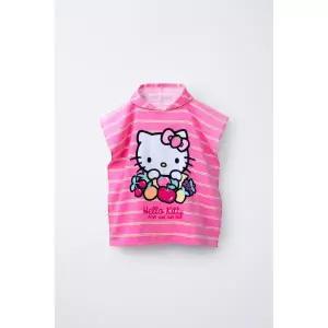 ZARA HELLO KITTY ⓒ SANRIO 판초 타월 - 자주색 {QHJ}