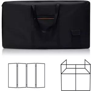 SIHEMUI DJ 부스 외관 캐리백 옥스포드 천 헤비 듀티 - 휴대용 무대 LED 스크린 아트 포트폴리오용 폼 패딩