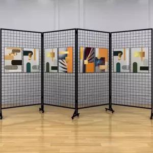 네트망 휀스망 철망 사진 선반 파티션 스탠드 작품