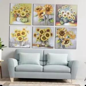 해바라기그림 해바라기 액자 모음 풍수그림 거실 유화