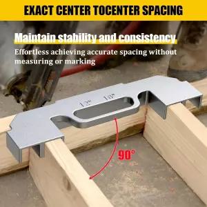 프레임 도구 3-in-1 YUEWO 지그 12/14/16인치 온센터 스터드 레이아웃 100 주조 알루미늄 벽 간격 지붕