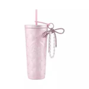 [정품] Starbucks China 2026 Valentine Limited Stainless Steel Beads 핑크 Pink Tumbler 590ml 스타벅스