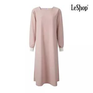 [롯데백화점]르샵 스퀘어넥 퍼프 배색 플레어 원피스 BQ3OP012A