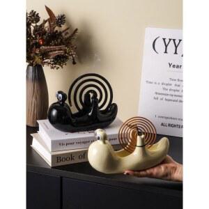 달팽이 모기향거치대 낚시용 캠핑용 모기향 선반 받침대 캠핑 야외 모기방지 흰색