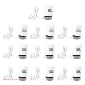 10x전기 열 액추에이터 230V 평상시 닫힘 NC M30 1.5mm TRV 온도 조절 라디에이터 밸브 바닥 난방