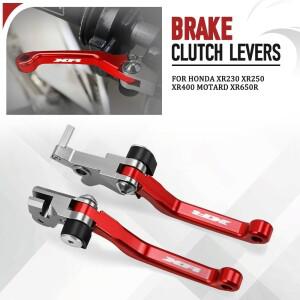 혼다 호환 XR230 XR400 MOTARD XR650R Motorcoss 핏 먼지 자전거 피벗 접이식 브레이크 클러치 레버 (XR 포