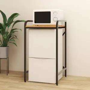 냉장고 위 수납장 그릇장 다이 블랙 높이88cm 선반 1단 철제 틈새 김치냉장고