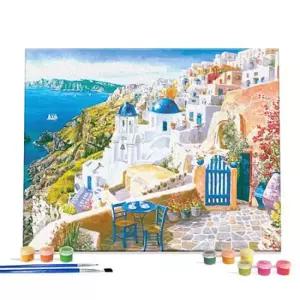 아이러브페인팅 DIY 명화 그림그리기 세트 산토리니 브런치 40x50