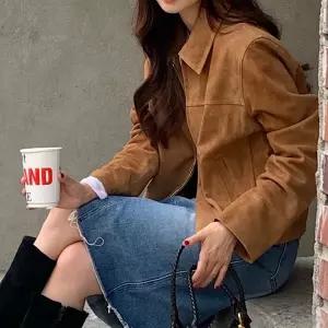 솔저스여성 무스탕 지퍼 하이넥 야상숏자켓 상의 2가지색상 OPH1