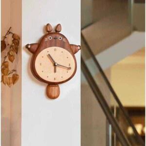 사랑 장식 캐릭터 원목 아이방 벽시계 곰돌이