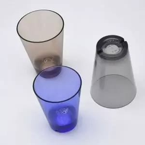 [하프클럽/브이와이]업소 물잔 음료컵 PC컵 플라스틱물컵 블루 270ml