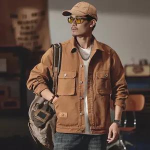 남자자켓 캐즈얼 빅사이즈 데님 빈티지 봄 카고 코트 상의 점퍼 심쿵마켓